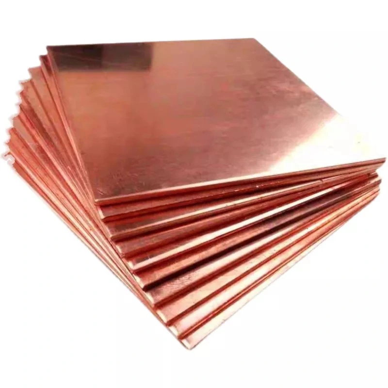 China Factory Sales ASTM Customized H65 H62 H90 H80 Tp1 Cu 99.99% Pure Metal Copper Brass Plate Copper Sheet Copper Alloy