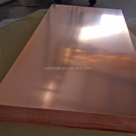 High Purity Electrolytic Copper 99.99% H63 H65 H68 H70 H80 H85 H90 H96 Tp1 Tp2 T2 Tu2 Tu1 C2800 Cold/Hot Rolled Copper Alloy Copper Roller/Copper Strip Plate