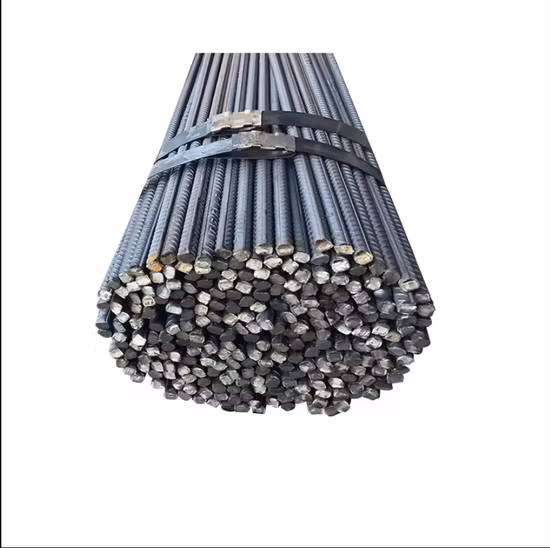 HRB400 HRB500 ASTM A615 Gr60 GB AISI JIS BS DIN Steel Bar/Rod Stainless Bar 8m 10m 12m 16m Deformed Steel Bar Reinforcing Steel Rebar for Construction in Stock